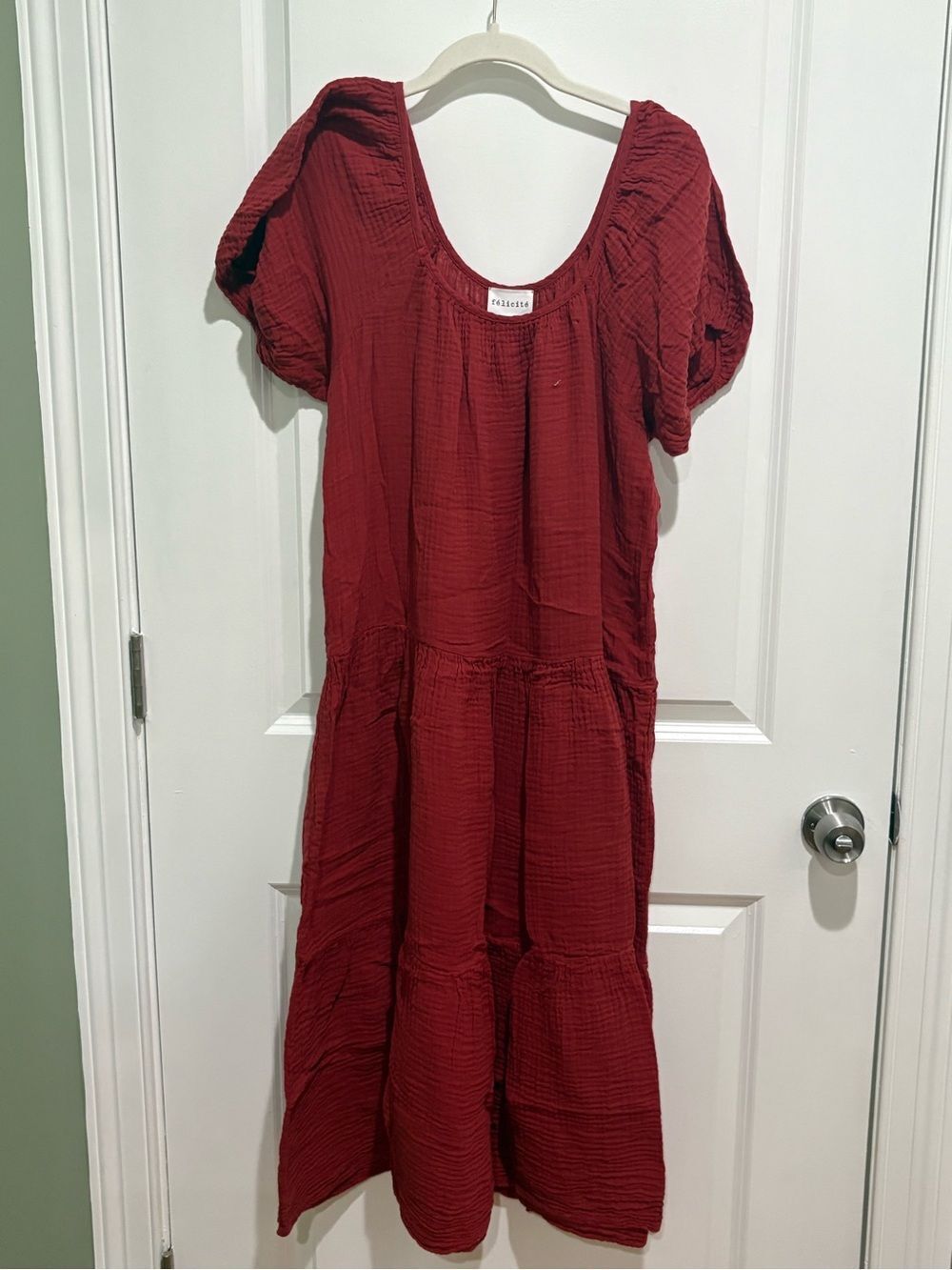 Felicite Gauze Tiered Midi Dress